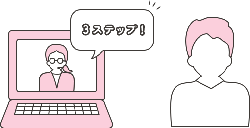 3ステップ!